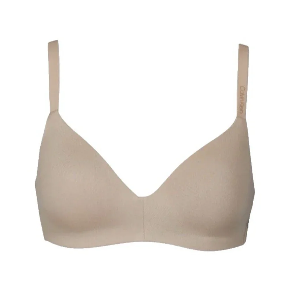 Calvin Klein  2 Pack Women's M Lightly Lined Wireless Bras Medium Black Beige